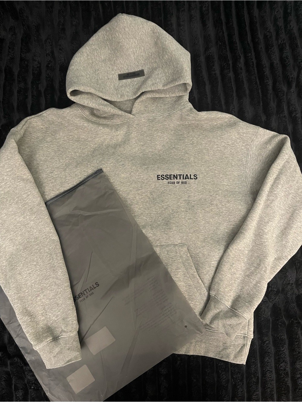 Essentials Men's Light Gray Hoodie